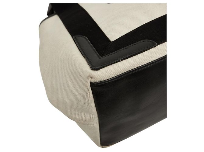 Borsa a mano Cabas Small Balenciaga in blu navy Nero Beige - vista 4