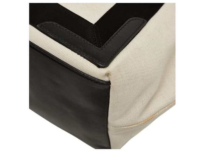 Borsa a mano Cabas Small Balenciaga in blu navy Nero Beige - vista 7