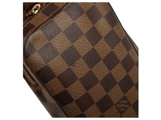 Borsa a Spalla Damier Geronimos di Louis Vuitton Marrone - vista 11