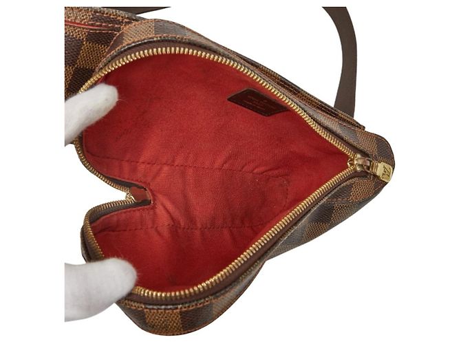 Borsa a Spalla Damier Geronimos di Louis Vuitton Marrone - vista 14