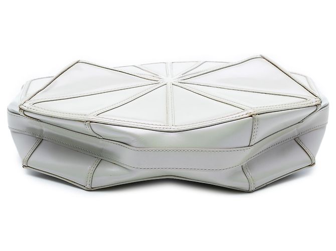 Clutch de muñeca Chanel de cordero perlado blanco Midnight Swim Crudo - vista 3