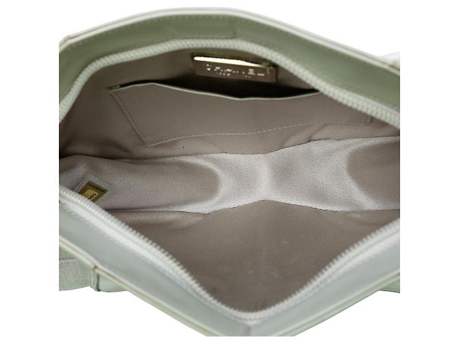 Clutch de muñeca Chanel de cordero perlado blanco Midnight Swim Crudo - vista 4