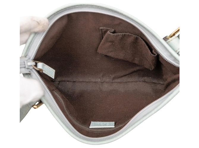 Borsa a tracolla in tela GG blu Gucci Blu chiaro - vista 4