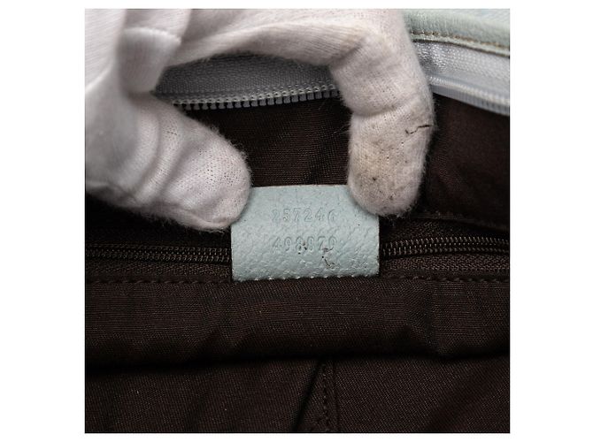Borsa a tracolla in tela GG blu Gucci Blu chiaro - vista 5