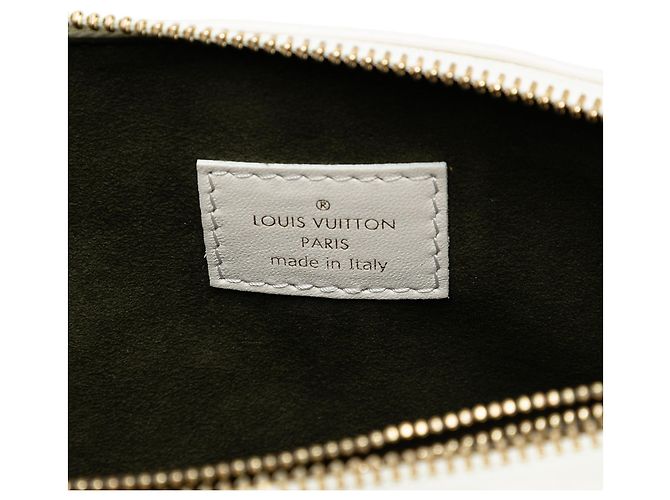 Coussin PM in pelle di agnello bianco con monogramma in rilievo Louis Vuitton - vista 5
