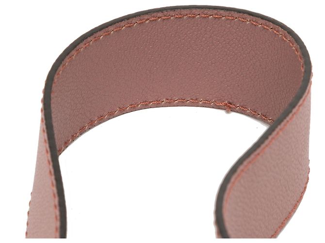 Burberry Pequena Bolsa Helmsley em Couro Granulado Rosa Dourado - vista 10