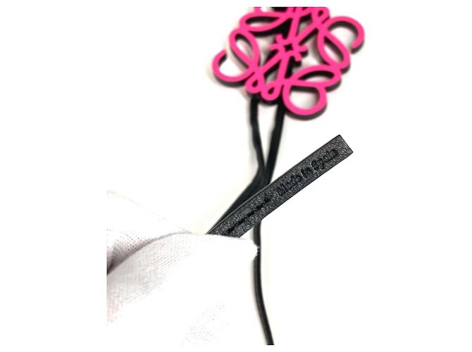 Portachiavi con logo Anagram LOEWE Nero Rosa - vista 5