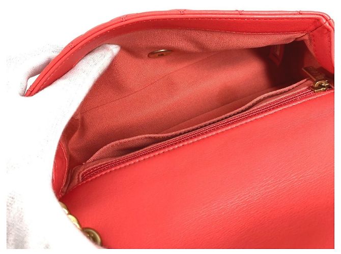 Borsa a spalla a doppia catena trapuntata con gioielli Chanel Rosa Rosso - vista 10