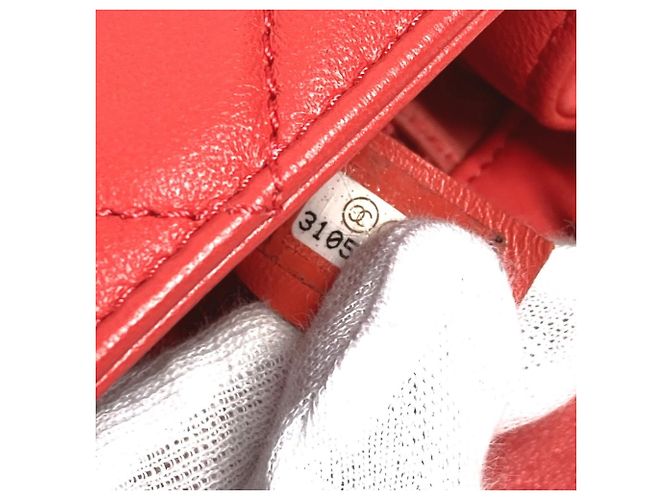 Borsa a spalla a doppia catena trapuntata con gioielli Chanel Rosa Rosso - vista 13