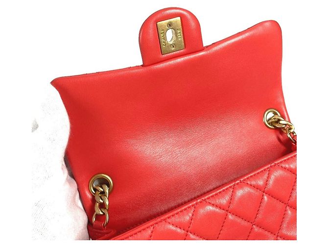 Borsa a spalla a doppia catena trapuntata con gioielli Chanel Rosa Rosso - vista 14