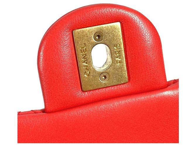 Borsa a spalla a doppia catena trapuntata con gioielli Chanel Rosa Rosso - vista 15