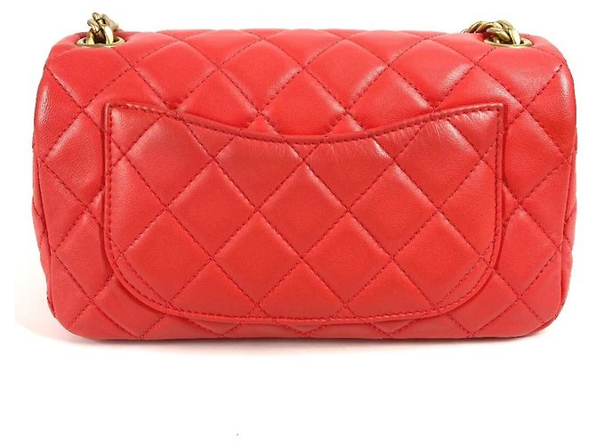 Borsa a spalla a doppia catena trapuntata con gioielli Chanel Rosa Rosso - vista 2