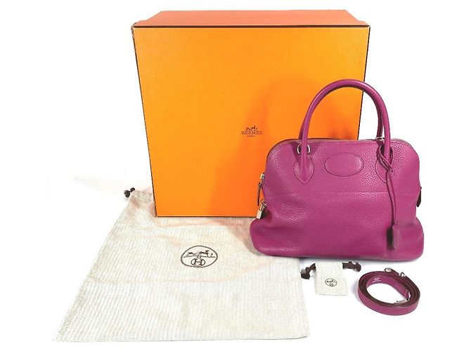 Borsa Hermès Bolide 31 Porpora - vista 10
