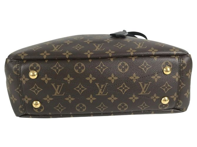 Borsa Tote Pallas Monogram Louis Vuitton Marrone Nero Monogramma - vista 6
