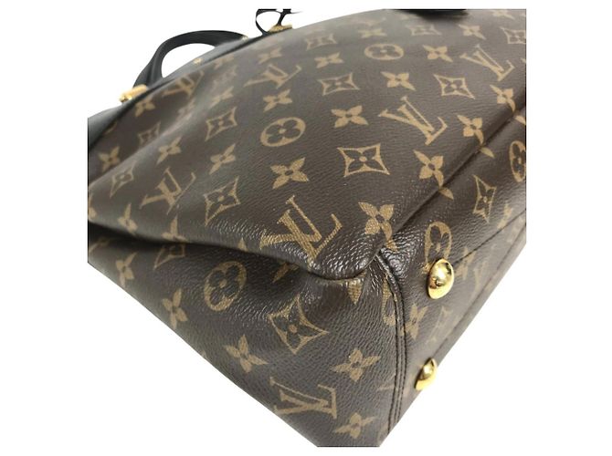 Borsa Tote Pallas Monogram Louis Vuitton Marrone Nero Monogramma - vista 7