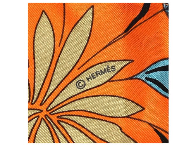 Hermès Pochette Multi-Pouch Musardine in Seta Arancione Hermes - vista 10
