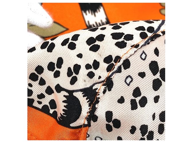 Hermès Pochette Multi-Pouch Musardine in Seta Arancione Hermes - vista 11