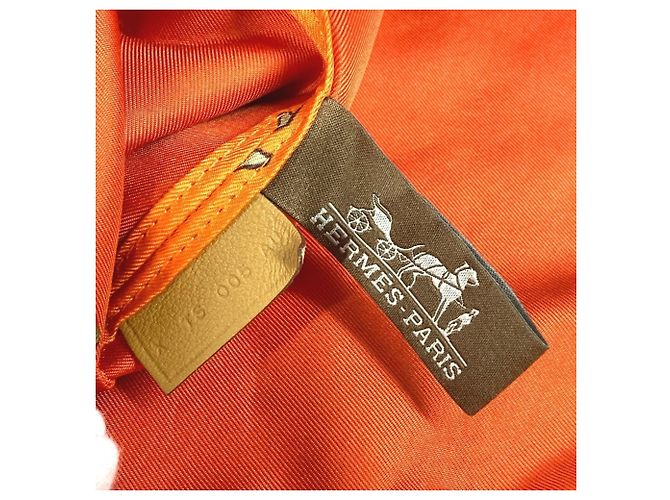 Hermès Pochette Multi-Pouch Musardine in Seta Arancione Hermes - vista 13