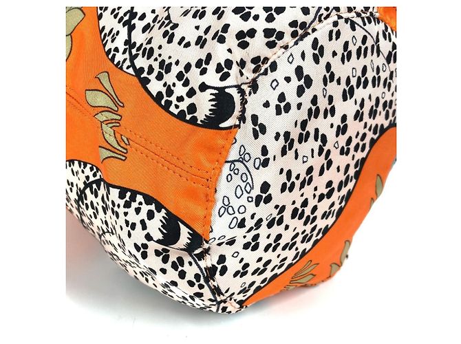 Hermès Pochette Multi-Pouch Musardine in Seta Arancione Hermes - vista 7