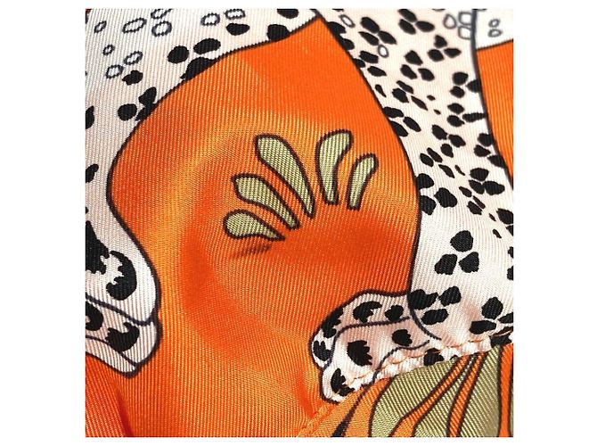 Hermès Pochette Multi-Pouch Musardine in Seta Arancione Hermes - vista 8