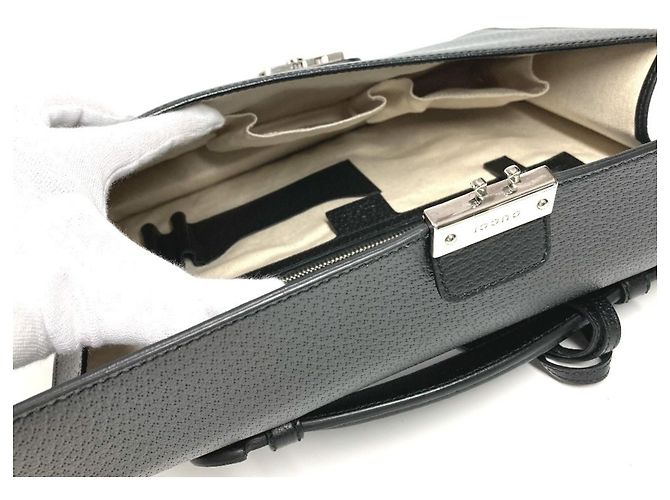 Borsa da lavoro logo Gucci 295256 Nero - vista 12