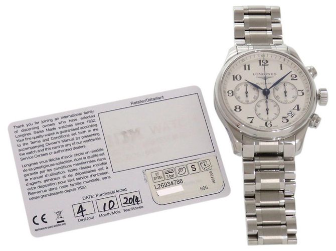 Relógio automático em aço inoxidável da Coleção Master da Longines - vista 2