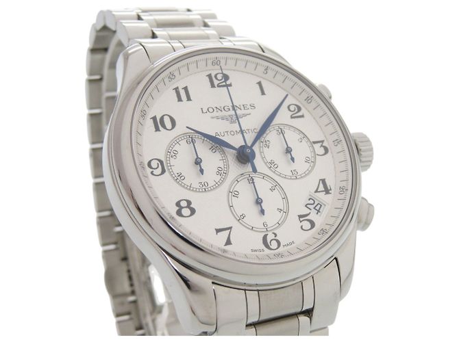 Relógio automático em aço inoxidável da Coleção Master da Longines - vista 3