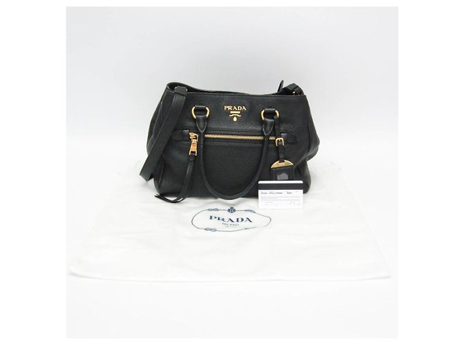 Prada VITELLO PHENIX 1BG044 Borsa in pelle da donna / Borsa a spalla Nero - vista 2
