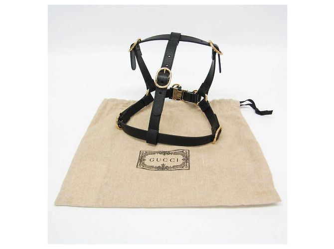 Gucci Interlocking G Dog Harness Black - view 2