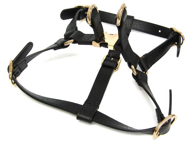 Gucci Interlocking G Dog Harness Black - view 3