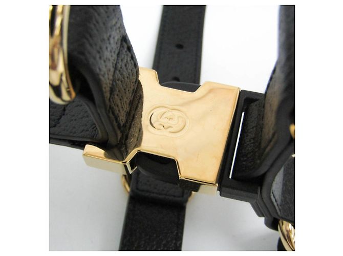 Gucci Interlocking G Dog Harness Black - view 5