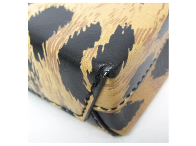Borsa a Spalla con Stampa Leopardo Balenciaga Nero Beige - vista 4