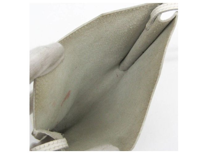 Borsa a Spalla in Pelle di Capra Onimaitou di Hermès Bianco - vista 3