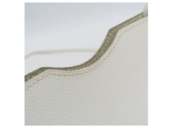 Borsa a Spalla in Pelle di Capra Onimaitou di Hermès Bianco - vista 9