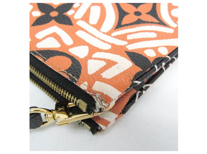 Pochette Doppia Zip Clafity LV M69488 di Louis Vuitton Marrone Nero Bianco - vista 6
