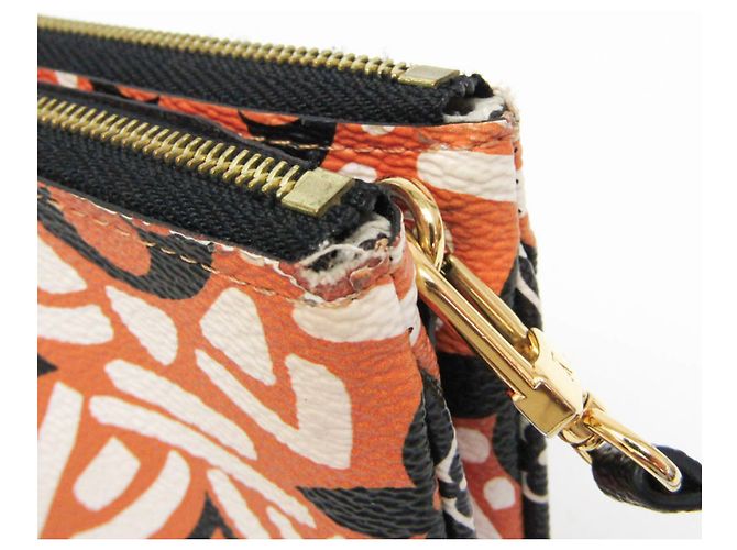 Pochette Doppia Zip Clafity LV M69488 di Louis Vuitton Marrone Nero Bianco - vista 7