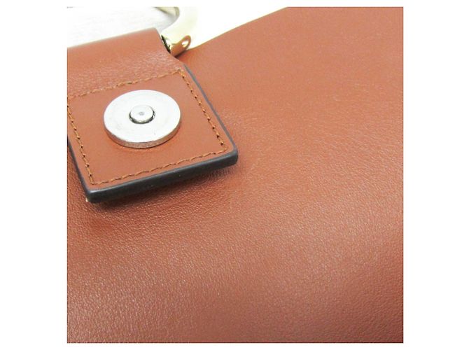 Chloé Faye Schultertasche aus mittelbraunem Leder und Wildleder - Ansicht 13