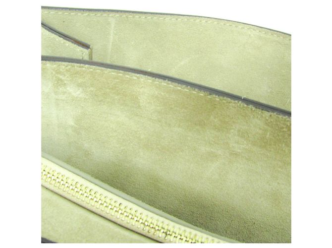Chloé Faye Schultertasche aus mittelbraunem Leder und Wildleder - Ansicht 18