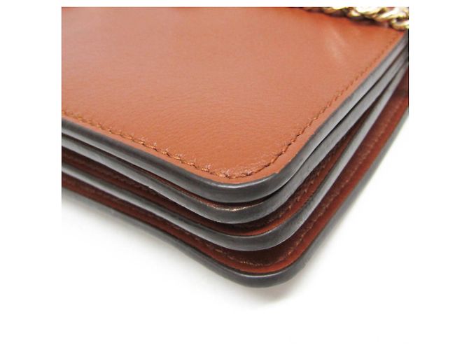 Chloé Faye Schultertasche aus mittelbraunem Leder und Wildleder - Ansicht 5