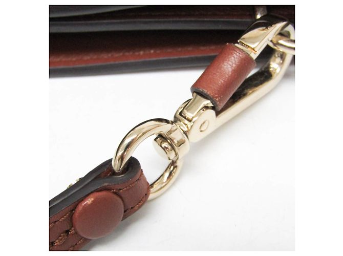 Chloé Faye Schultertasche aus mittelbraunem Leder und Wildleder - Ansicht 9
