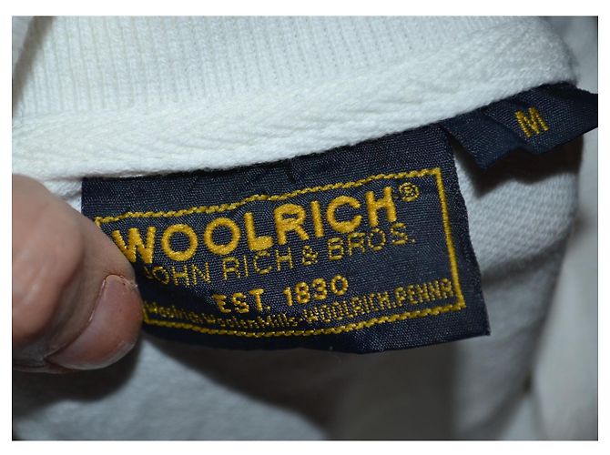 Polo in cotone Woolrich bianca M - vista 5