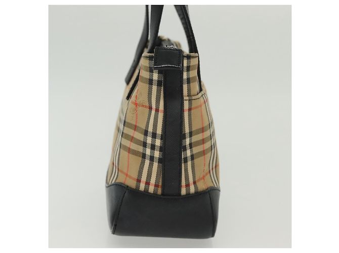 Burberry Nova Handbag Check Pattern Mini Beige - view 3