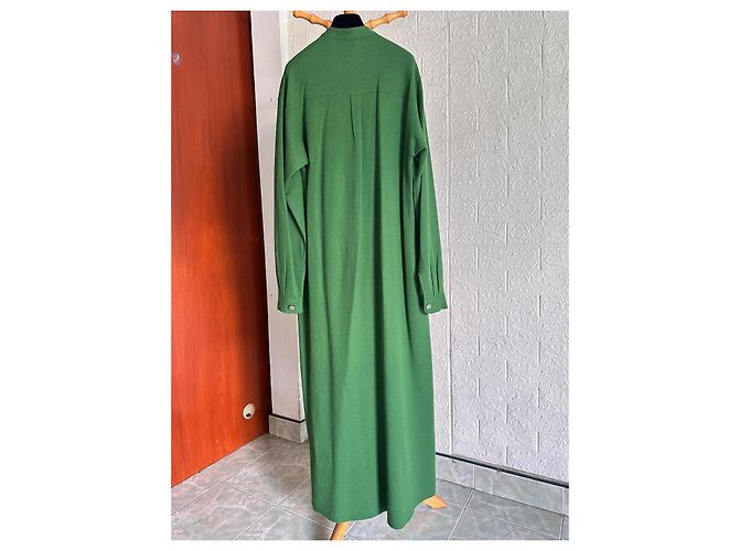 Chanel Kleid aus grüner Wolle - Ansicht 2