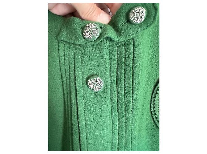 Chanel Kleid aus grüner Wolle - Ansicht 5