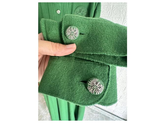 Chanel Kleid aus grüner Wolle - Ansicht 6
