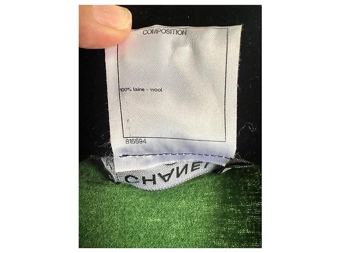 Chanel Kleid aus grüner Wolle - Ansicht 8