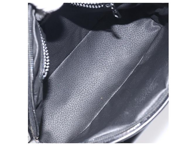 Céline Sac à main en cuir avec logo circulaire Celine Noir - vue 5