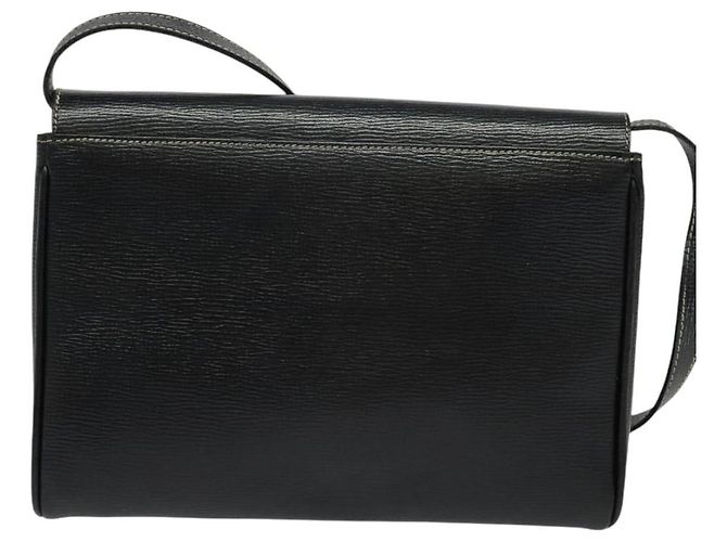 Céline Celine Vintage Circle Logo Leather Small Nero - vista 2