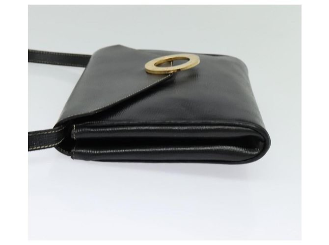Céline Celine Vintage Circle Logo Leather Small Nero - vista 3
