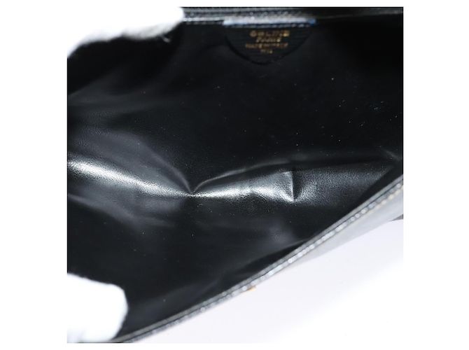Céline Celine Vintage Circle Logo Leather Small Nero - vista 5